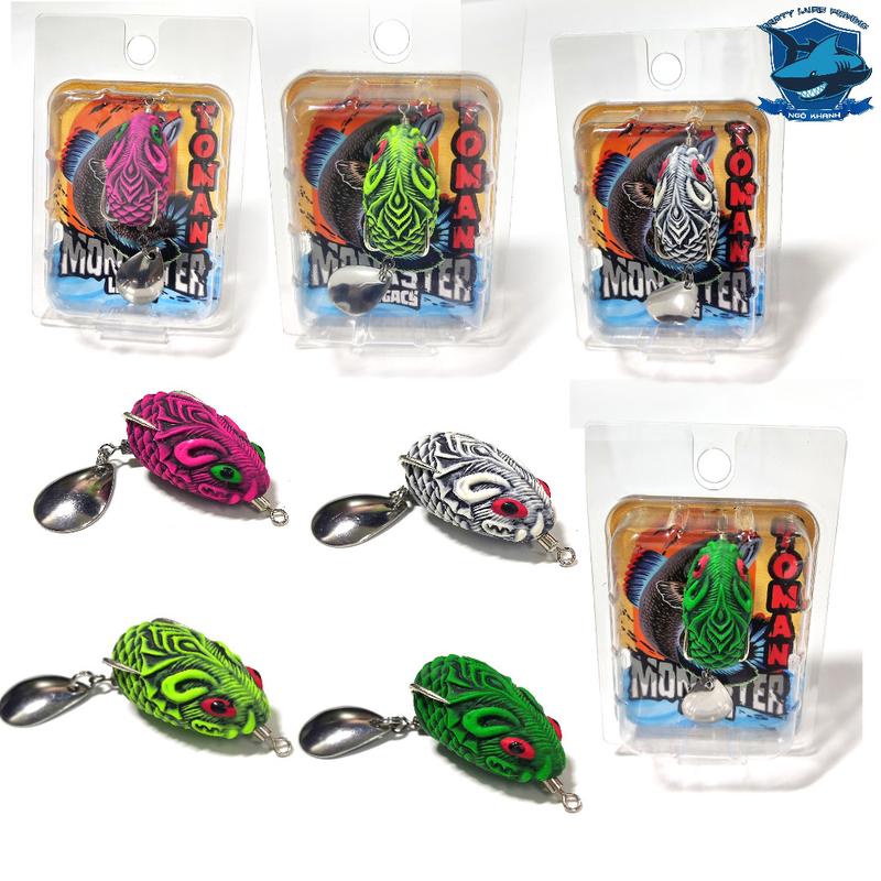 Mồi câu cá lóc nhái hơi Chuột ToMan Bắt Cá Fishing Đi Câu