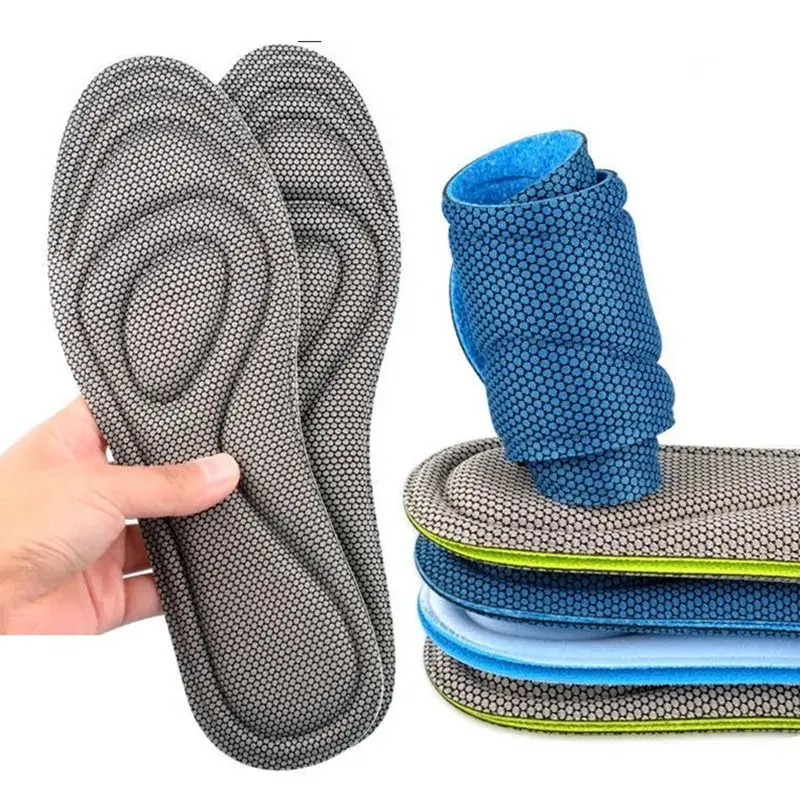 Lót Giày Nano Kháng Khuẩn Cho Nam Và Nữ, 1 Đôi, Đế Thể Thao Cho Bàn Chân, Mút Hoạt Tính Chỉnh Hình, Đế Giày, Phụ Kiện Chạy Bộ