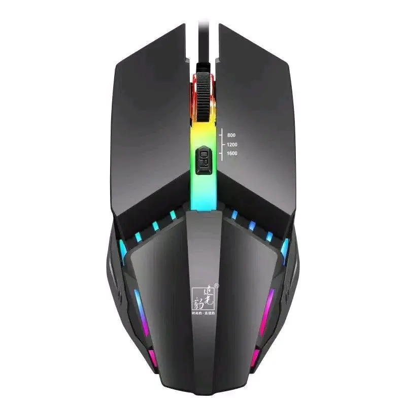 MOUSE WIRED USB GAMING LED RGB X3 4 MODE DPI TERMURAH 6