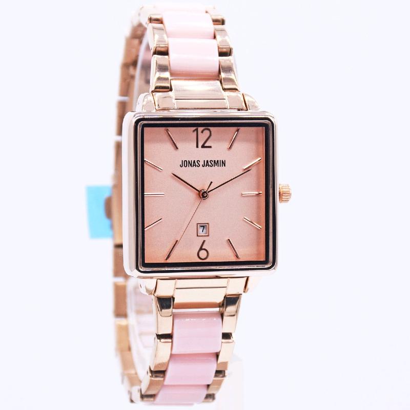 new jam wanita analog petak bahan keramik jasmin original mesin premium bergaransi tahan air berkelas Neww 2