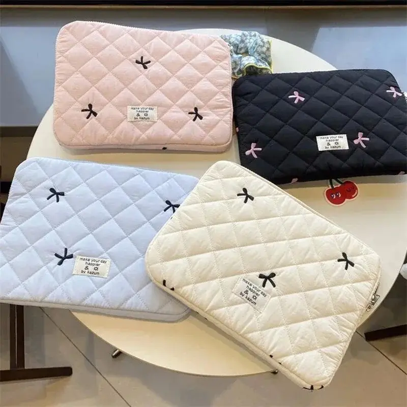 Cute Sleeve Butterfly Embroidered Computer Bag Tablet Case 11 13.3 14 15.6-inch Women's Laptop Storage Bag
