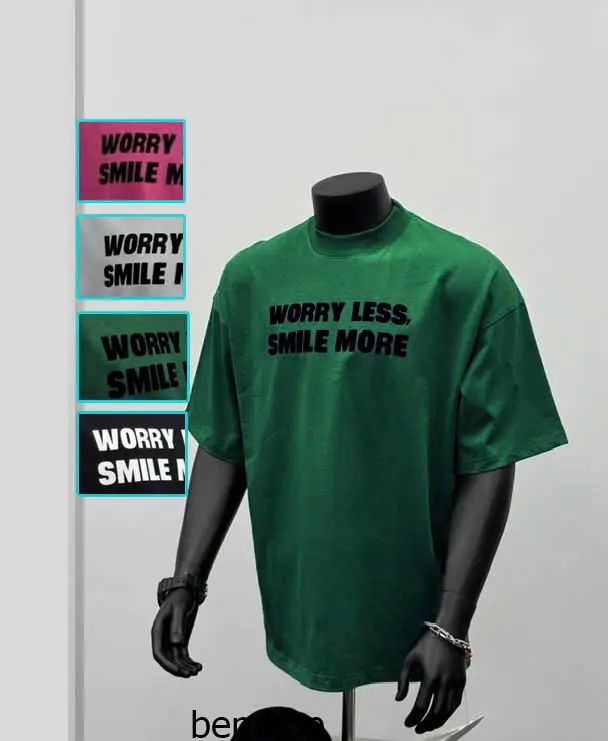 Áo thun Stee Cổ tròn WORRY LESS Localbrand IBENXOPI Unisex Menwear Cotton
