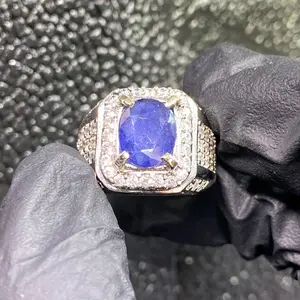 Cincin Blue Safir Ring Mewah