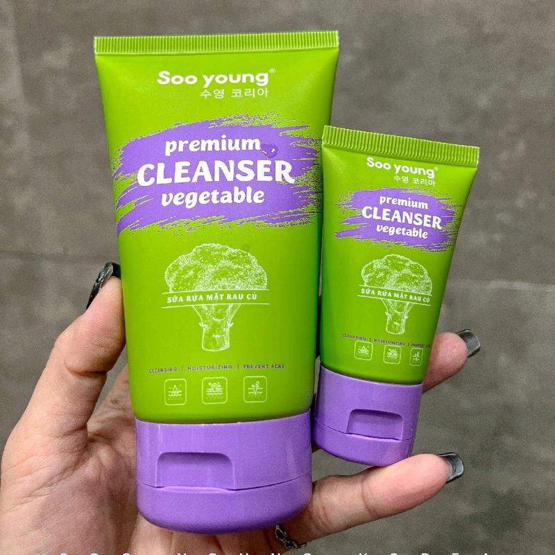 Sữa Rửa Mặt Rau Củ Sooyoung 100ml tặng 1 srm mini 30ml Skincare Nữ 6