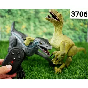 RC Dinosaur Robot Dinosaurus Velociraptor 6 Suara (Pteosaurus Tyrannosaurus Triceratops) TERMURAH