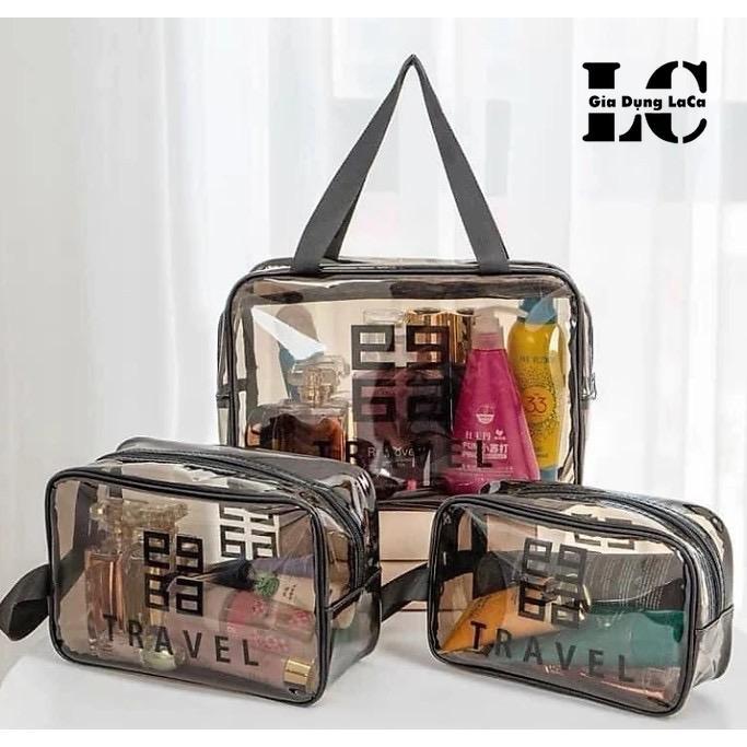 SET 3 Túi Đựng Mỹ Phẩm Đồ Trang Điểm Trang Sức JYoohome Túi Đựng Đồ Dùng Du…
