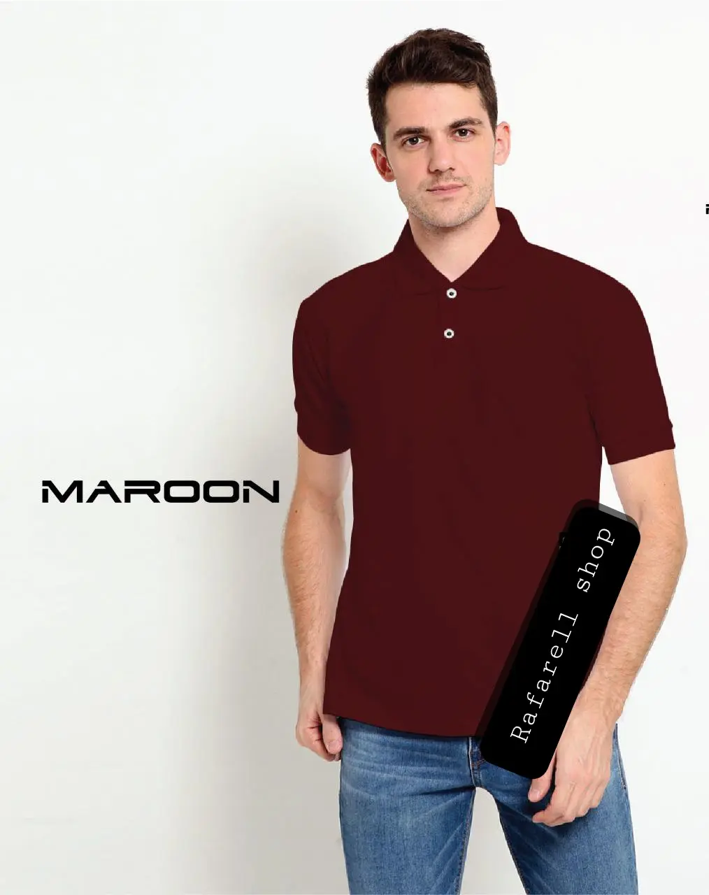 KAOS KRAH POLOS  warna MARON TANGAN  PENDEK MANSET PLAYMORE ukuran S M L XL XXL 4XL | baju berkerah pria dan wanita bahan cuti lacos Kerah Polo