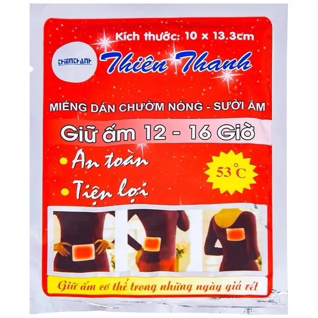 Miếng dán chườm nóng, sưởi ấm Thiên Thanh dùng để giữ ấm trong mùa lạnh