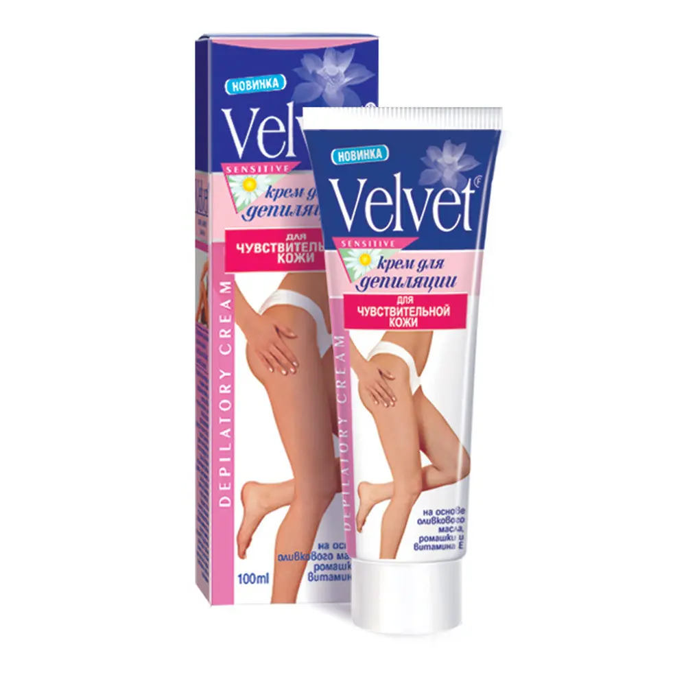 Kem tẩy lông Velvet Nga hộp 100ml cho phụ nữ có làn da nhạy cảm