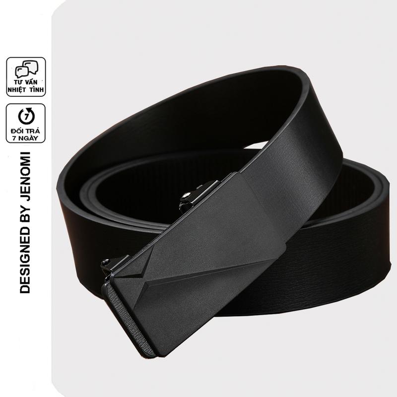 Thắt lưng da nam khoá tự động, Dây nịt nam mặt trơn thời trang sang trọng lịch sự TL49