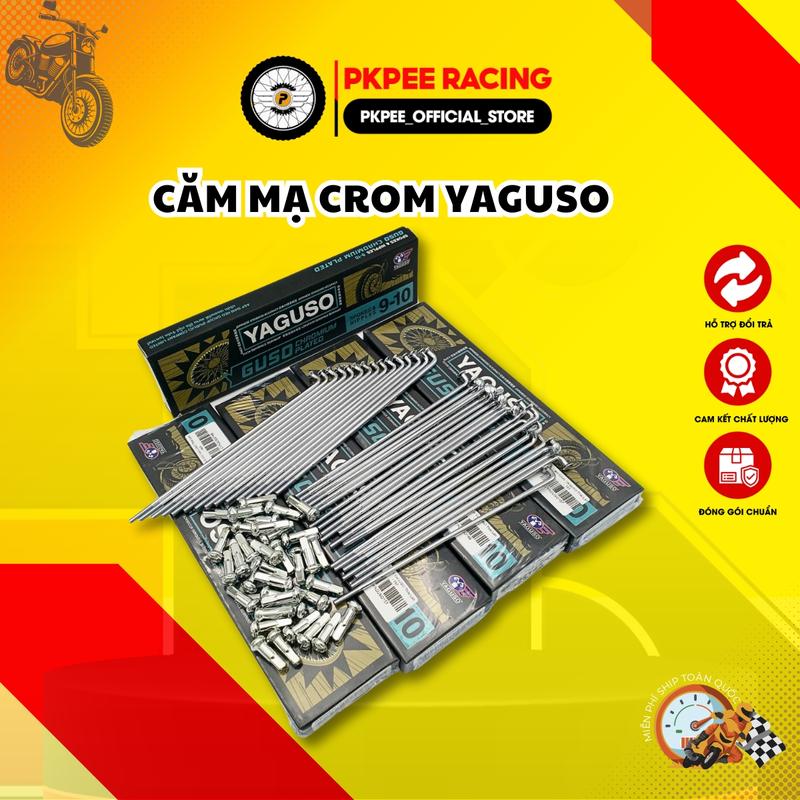 Căm Mạ Crom Yaguso Thái Lan Cho Yamaha, Honda, Suzuki, Sym, Exciter, Winner, Satria, Raider, Sonic, Vario, Wave, Dream, Cup, 67, Future, Sirius, Jupiter, Elegant - PKPEE