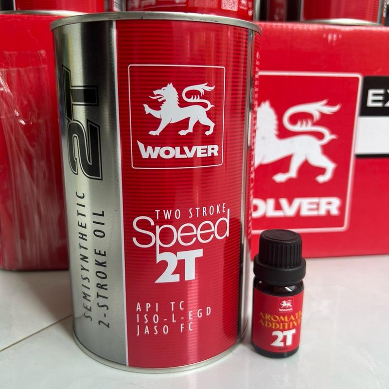 NHỚT 2 Thì WOLVER Speed + Xuất Xứ Đức Loại Tốc Độ Cao +Tinh Mùi WOLVER Đi Kèm + Mua Một Được Hai Dầu Nhớt + Tinh Mùi