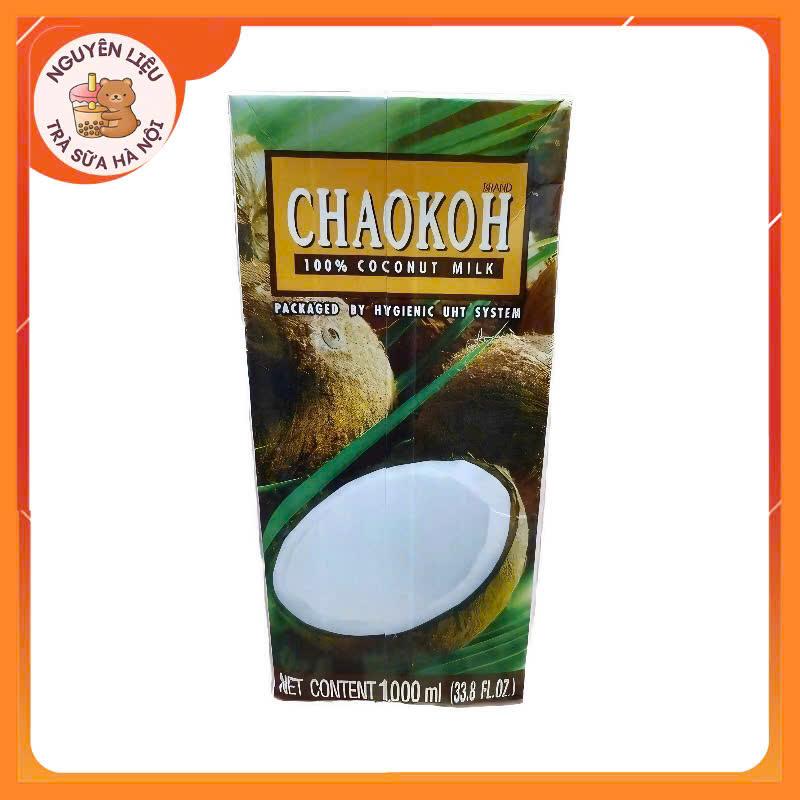 Nước Cốt Dừa ChaoKoh Thái Lan 1L (Thùng 12 hộp) - Nguyên Liệu Nấu Chè, Làm Bánh, Kho Thịt, Thổi Xôi, Pha Chế Đồ Uống