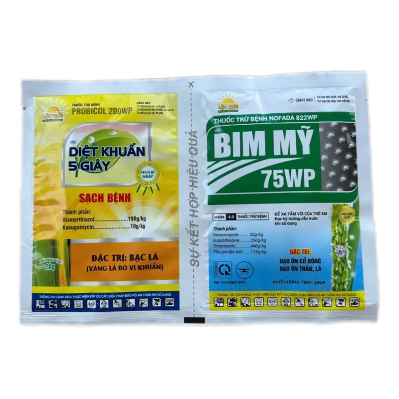 Combo 5 Cặp Gói BIM Mỹ Diệt Khuẩn 5 Giây 20gr Đạo Ôn Cổ Bông, Thân, Lá, Vi Khuẩn Bạc Lá Vàng Lá 0
