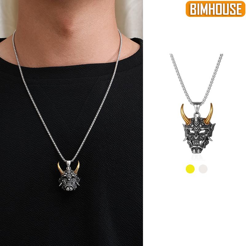 Dây chuyền nam mặt quỷ sừng vàng bát nhã cực chất trang sức jewelry thời trang