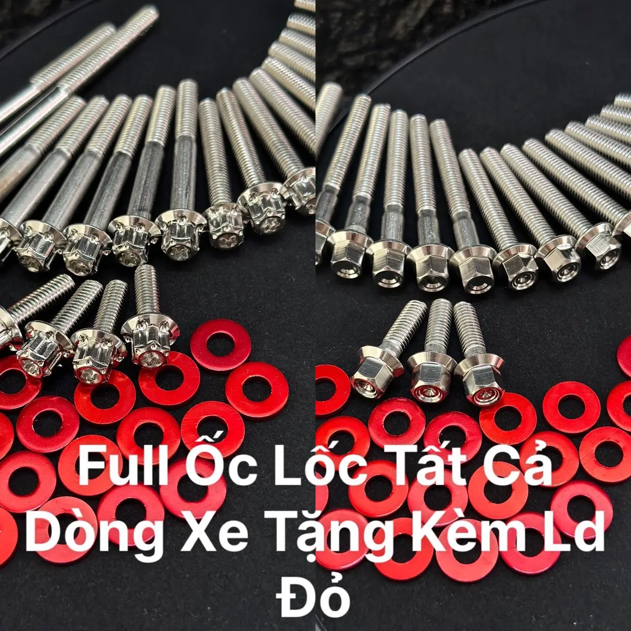 Full lốc kèm lông đền đỏ Nhiều Dòng Xe