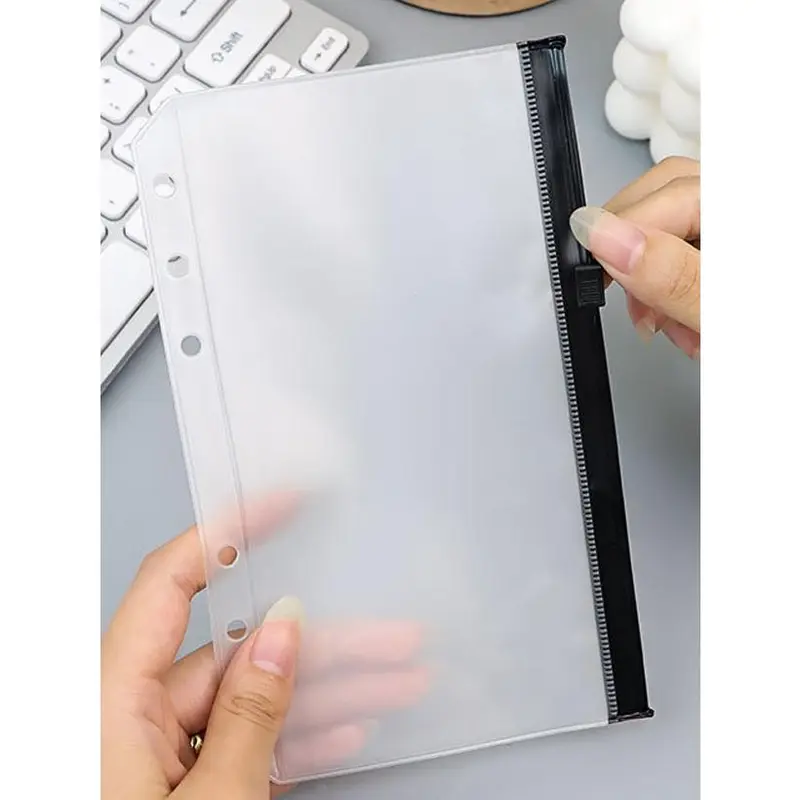 ziplock binder a6-a5/zipper bag A6-A5/Binder Divider/Serbaguna Pouch Zipper Ziplock Warna Binder-Ms.Pepeleria 5