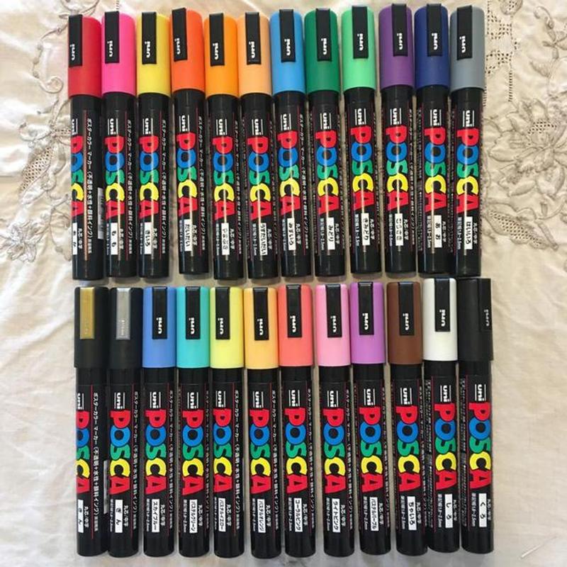  Bút vẽ trên nhiều chất liệu Uni Posca Paint Marker PC-5M 