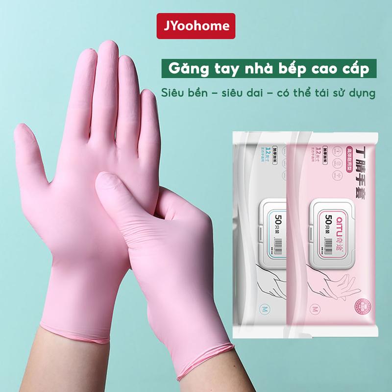 Bịch 30 Găng tay làm bếp nấu ăn JYoohome Bao tay cao su rửa chén bát làm vườn vệ sinh nhà cửa có thể tái sử dụng nhiều lần Rửa Bát Đồng