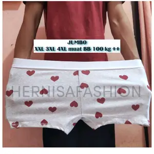 celana HOTPANTS CD BOXER JUMBO 3xl 4xl muat BB 100 KG + SEMPAK WANITA SEGIEMPAT