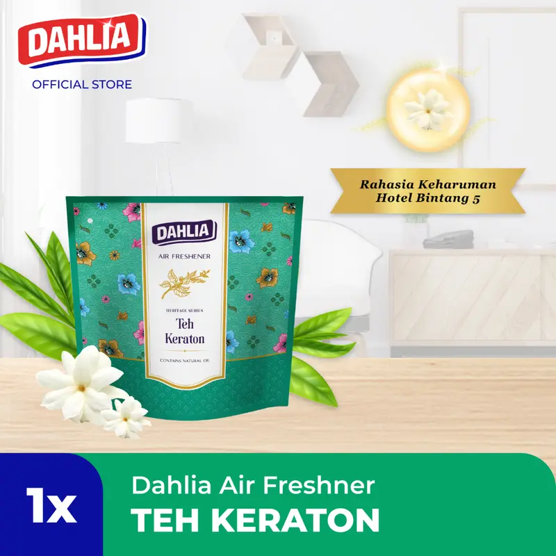 Dahlia Heritage Series Air Freshener One For All Pengharum Ruangan 75gr - Teh Keraton 0