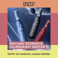 Gambar (Promo Special) Goto [COD] Ramiel Payung Lipat Umbrella Otomatis Jumbo Polos Senter Anti UV - NAVY dari Goto Living Kota Tangerang 1 Tokopedia