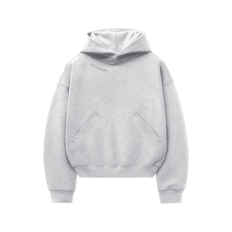Áo Hoodie Form Boxy Nỉ Lót Nhung Mũ Trùm Đầu Lavi Studio/ BOOST Unisex Nam Nữ Local Brand