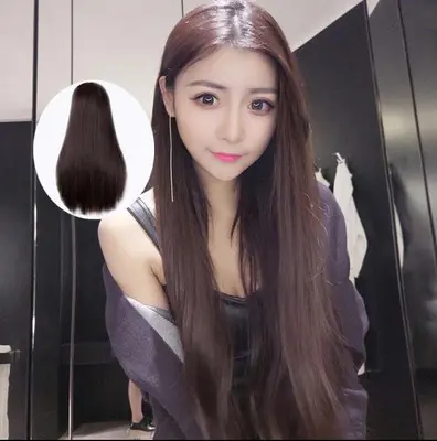 Wig Full Lace Rambut Wanita Panjang Lurus Mid-hair / Wig Long Straight Hair Smooth Beautiful 7