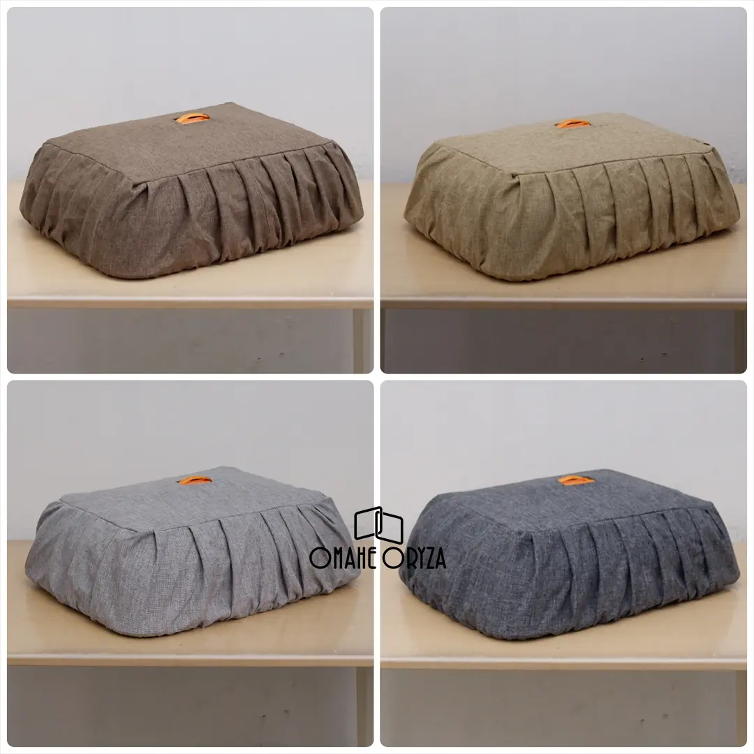 Sarung Tudung Saji Kotak Cover Tutup Saji Persegi Panjang Penutup Pelindung Tutup Tudung Saji Motif Polos OMAHE ORYZA