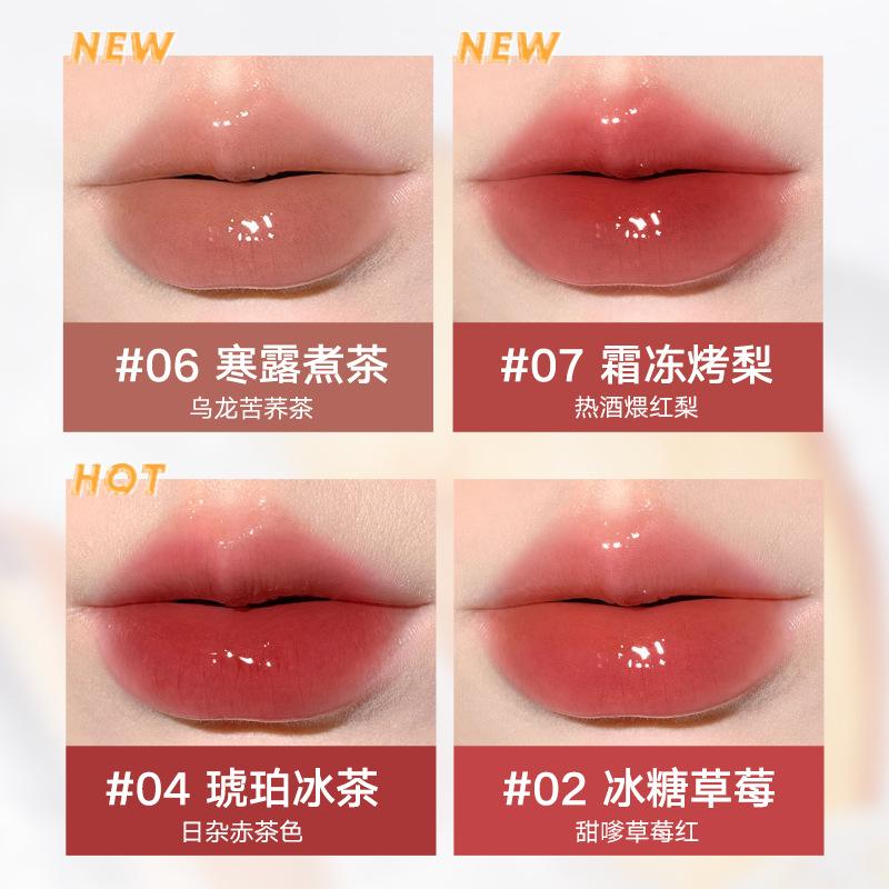 Son Kem Bóng Judydoll, Màu Cam, Chất Liệu Sắt Đá, Son Môi Tráng Gương 07, Dạng Màng Ánh Sáng Nước, Son Kem Trà Đông Lạnh Nữ Trang Điểm Cosmetic Women 3