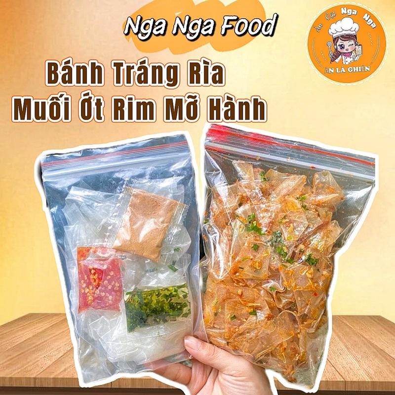 BÁNH TRÁNG RÌA MUỐI NHUYỄN ỚT RIM MỠ HÀNH Cay Thức Ăn Snack Food Ăn Vặt