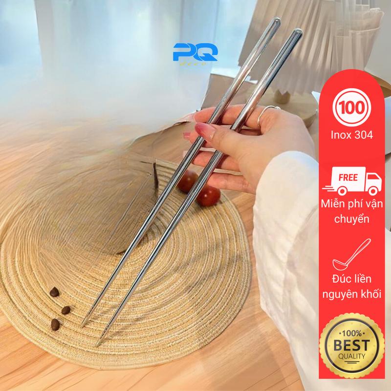 đũa nấu chiên xào inox 316 đầu vuông chống trượt 36cm GB65