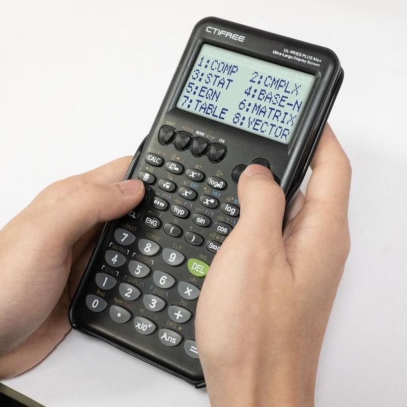 Product Introduction of Chic et Charme Portable Large Screen Scientific Calculator 10+2 Digits Display 417 Functions Function Calculator Standard Multifunction Math Calculators School Office Supplies 17