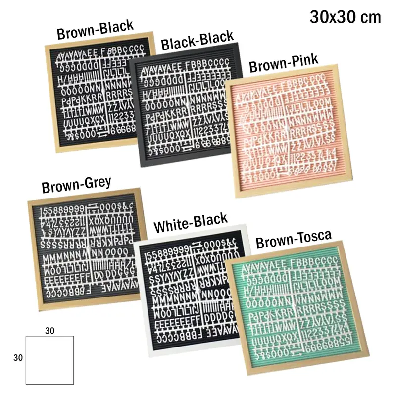 PAPAN  NAMA BAYI LETTER BOARD 30X30 CM (TERMASUK HURUF) HURUF ANGKA BOARD MENU PAPAN PENGUMUMAN 0