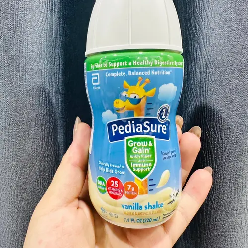 (HSD 1.10.2024) combo 6 chai sữa cao năng lượng Pediasure Grow and Gain with Fiber xơ hương Vani 220ml hàng Mỹ sx Hà Lan cho bé trên 2 tuổi