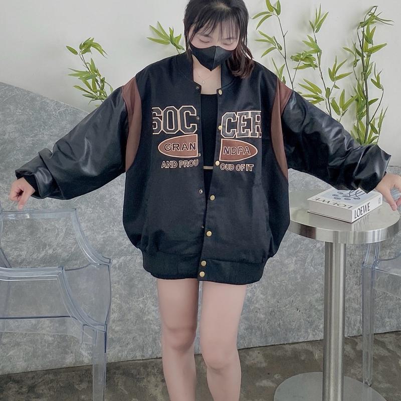 ÁO KHOÁC BOMBER SOCCER PHỐI DA CAO CẤP UNISEX 5