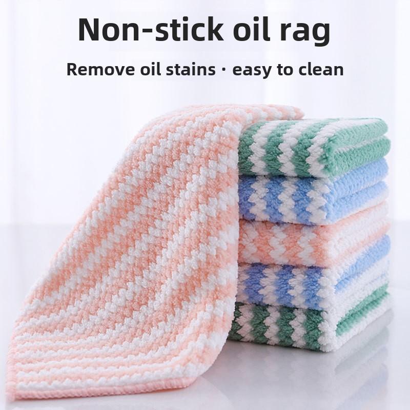 Kitchen Cleaning Cloth Towel Dishwashing Cloth Household Lazy Glass Table Cleaning Non-Shedding Absorbent Non-Greasy microfiber  cloth 0