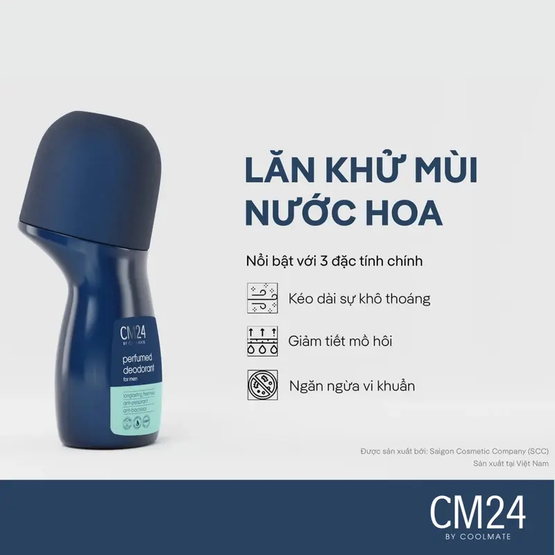 Lăn khử mùi cho nam giới hương nước hoa 50g - thương hiệu CM24 Massage Dưỡng Body Dưỡng Da Body 1