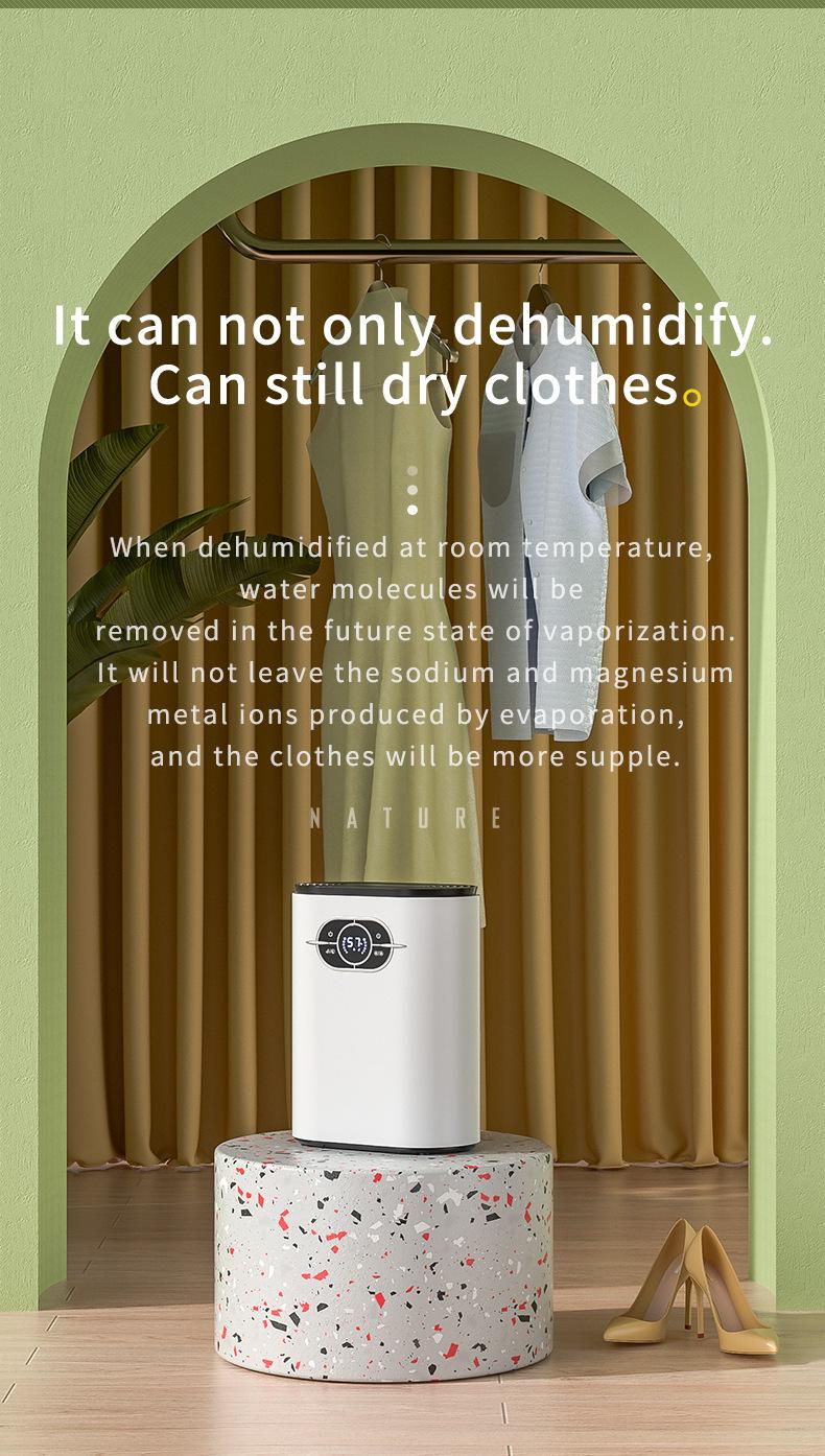 Product Introduction of Dehumidifier Household Dehumidifier Small Bathroom Dehumidifier Drying Bedroom Mini Moisture Absorber Indoor Moisture-Proof 12