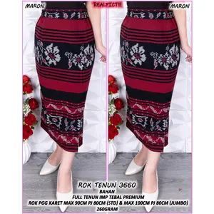 rok span tenun lurus,rok kantor 7/8 belah samping