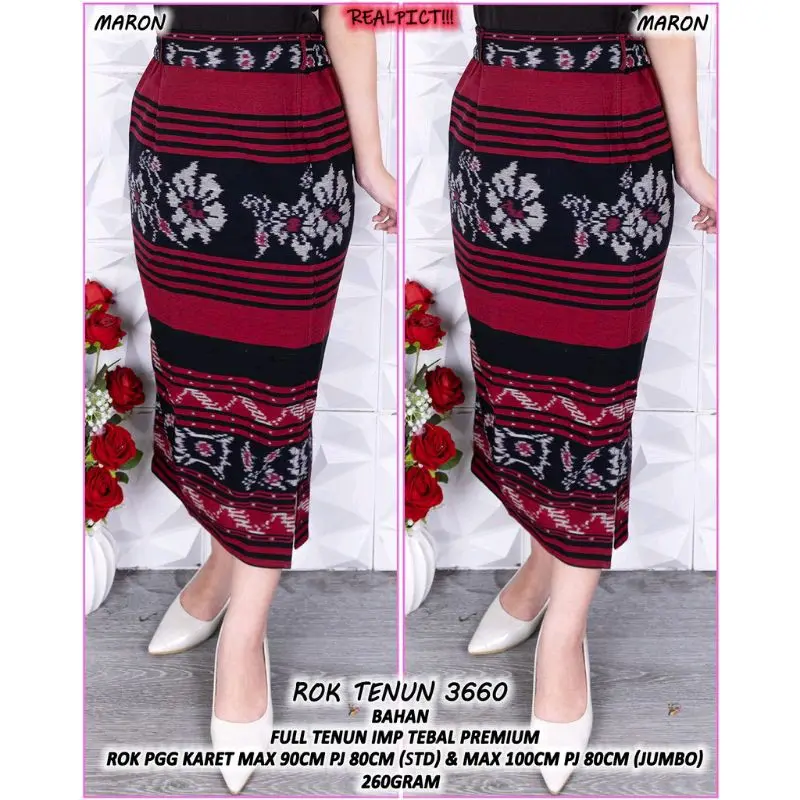 rok span tenun lurus,rok kantor 7/8 belah samping 0