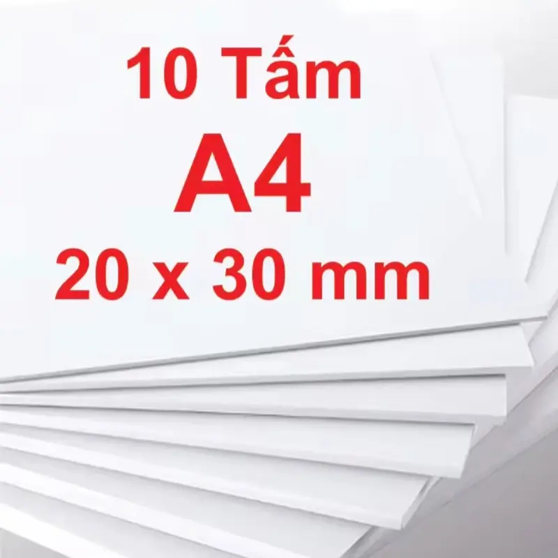 10 Tấm Fomex - PVC Foam - A2, A3, A4 (5mm, 8mm, 10mm) - Bìa làm Nội thất, mô hình Hanmade, Kiến trúc, Tàu thuyền 0