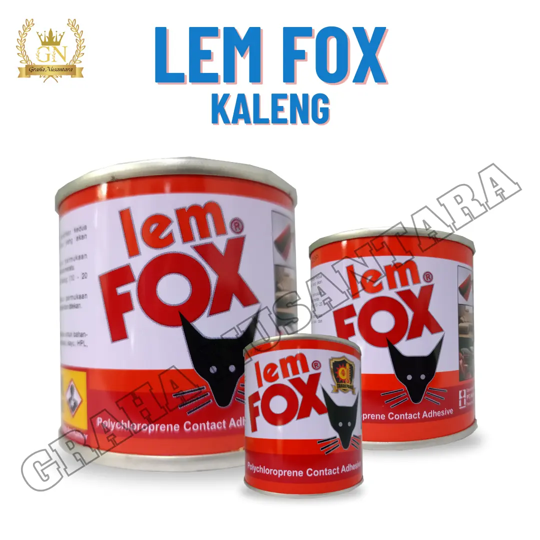 Lem Fox Kuning 70gr/185gr/600gr/Lem Fox Kaleng/Lem Sepatu