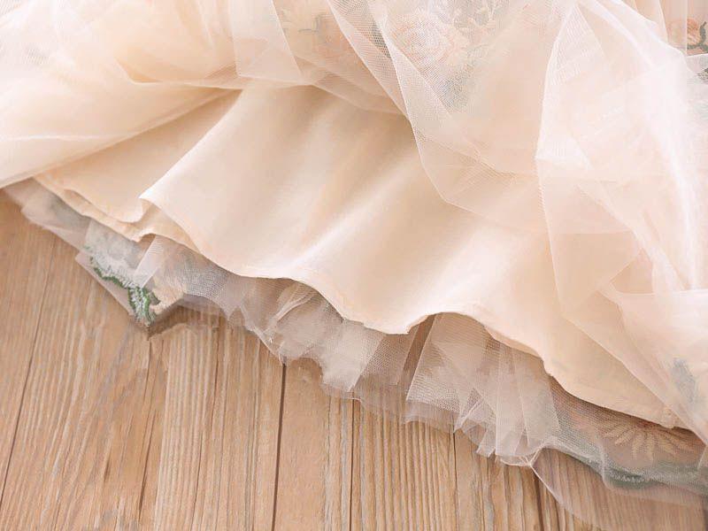 Product Introduction of Váy Dài Tay Cho Bé Gái, Quần Áo Mùa Thu, Phong Cách Hàn Quốc, Thêu Hoa, Váy Công Chúa, Tay Phồng, Phong Cách Cung Điện, Phong Cách Phương Tây, Thích Hợp Cho Bé Gái, Năm 2025, Tổng Giá Hơn 1.000 HTK 21