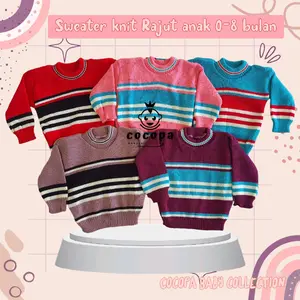 COCOPA BABY SWEATER RAJUT KNIT anak Cewek-cowok 0-8 bulan