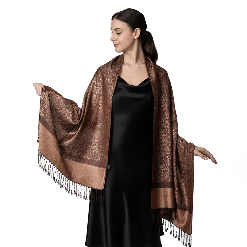 Luxury Brand Autumn Cashmere Shawl Women Wrap Warm Winter Scarf Design Printed Women Jacquard Scarf