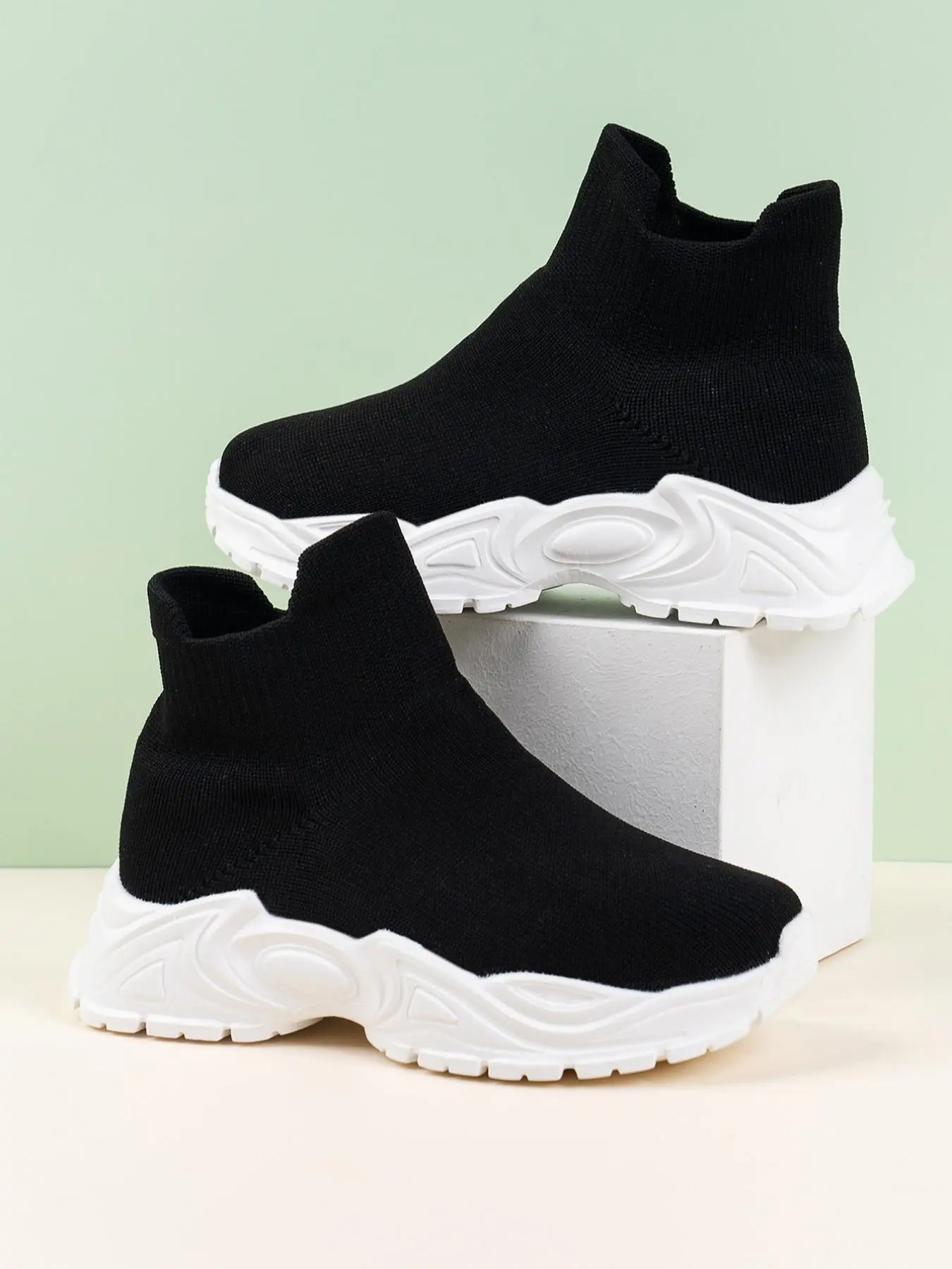 Kids Colorblock Mesh Breathable High Top Sneakers, Casual Sporty Comfortable Sneakers, Trendy Shoes for Daily Life