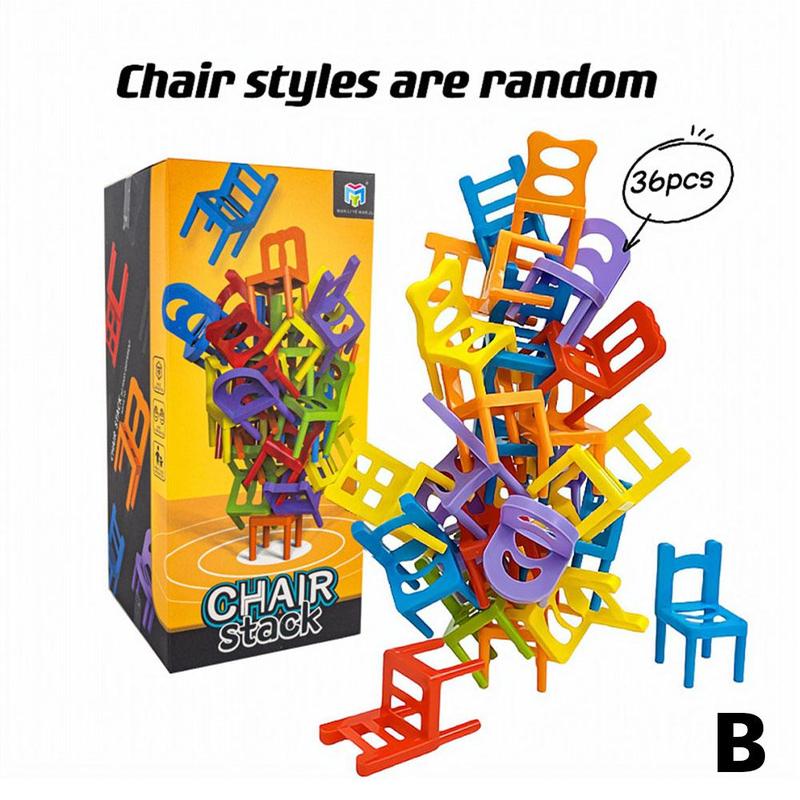 Product Introduction of Colorful Family Board Game A Strategic Educational Toy for Kids Balance Chairs on a Desk to Win N6H3 35