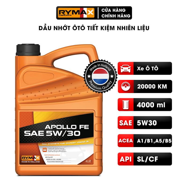 Product Introduction of Dầu nhớt Ôtô - Xe Hơi tiết kiệm nhiên liệu Rymax Apollo FE SAE 5W/30 (4L-5L) - Hàng nhập khẩu Châu Âu 17