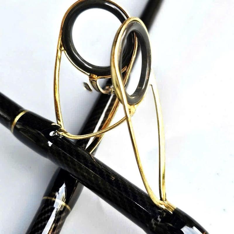 Cần carbon Toro Kutchi khoen vàng độ cứng H-B câu cá sông hồ tổng hợp